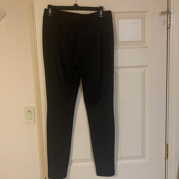 Cache Black/Gold Stretch Leggings sz M - Picture 4 of 6